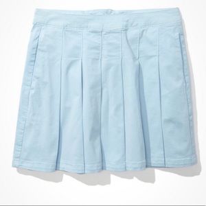 Light Blue Pleated Tennis Skirt - M - American Eagle